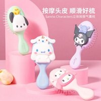 Lược Chải Tóc MINISO Sanrio Có Túi Khí Họa Tiết Hoạt Hình Melody Dễ Thương Cho Bé