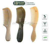 Lược chải tóc sừng trâu Xuất Mỹ & EU - Hòa Bình Artisan - Lược chải tóc suôn mượt, ngăn chẻ ngọn & rụng tóc