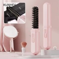 Lược chải tóc thẳng KUNHEV Capsule, Lược chải tóc không dây khô và ướt sử dụng kép không dây, Lược chải tóc thẳng lười biếng Dụng cụ tạo kiểu Lược chải tóc thẳng Ion âm