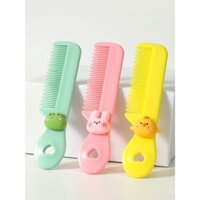 Lược dễ thương cho trẻ em Lược đặc biệt cho trẻ sơ sinh Lược chải tóc an toàn cầm tay cho bé gái Lược đầu không làm tổn thương tóc cho trẻ sơ sinh
