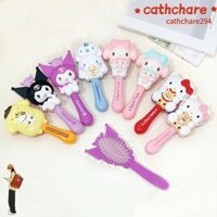 Lược đệm khí CATCHARE294 Sanrio, Lược chải tóc di động ABS, Lược Massage hoạt hình Hello Kitty chống tĩnh điện dành cho nữ