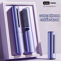 Lược Điện 3 Nấc Nhiệt Phủ Ceramic ION Âm Cao Cấp Tạo Kiểu 3 Trong 1 Như Máy Uốn Duỗi Ép Tóc Chuyên Nghiệp - VivaTrend