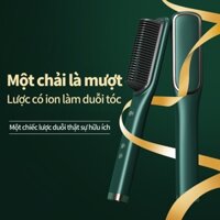 Lược điện chải tóc tạo kiểu chuyên nghiệp kiêm máy uốn tóc , Máy Duỗi Tóc