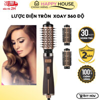 Lược điện ENZO 743 công nghệ ION âm tiên tiến không làm khô tóc. Lược điện xoay 360 uốn tóc ,sấy,tạo phồng chuyên nghiệp