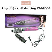 Lược Điện Kemei KM 8000 Xoay 360 Sấy Cụp Cao Cấp Đa Năng - uốn - duỗi - làm xoăn