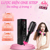 Lược điện OneStep Lược uốn cúp kiêm máy sấy khí tạo phồng đa năng 4in1 - Lược chải tóc tròn xoay 360 độ