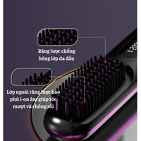 Lược Điện Sạc Pin Ion Âm Pin Trâu Tiện Lợi Mang Theo, Lược Điện Không Dây Chăm Sóc Tóc Tại Nhà