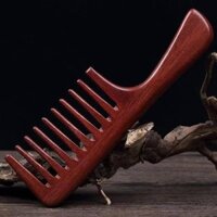 Lược Gỗ Đàn Hương Răng Thưa Tự Nhiên Cho Nam Nữ