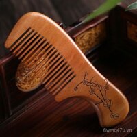 lược gỗ đào mini dễ thương, nhỏ gọn, di động cho trẻ em gái, lược gỗ đàn hương nhỏ