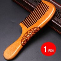 Lược Gỗ Đào Tự Nhiên Lược Hộ Gia Đình Chống Tĩnh Điện Tóc Lược Lược Chải Tóc Nam Nữ Tóc Dài Chuyên Dụng 3.33