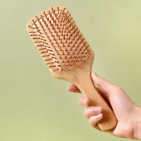 Lược Gỗ Gỡ Rối, Kích Thích Mọc Tóc, Massage Da Đầu