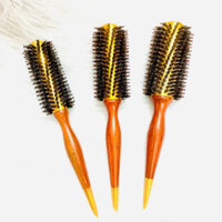 Lược Gỗ Tròn Tráng Nhôm Sấy Tóc Xoăn Tạo Kiểu Aluminum Round Brush 3 size