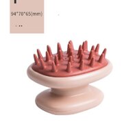 Lược gội đầu bằng silicon Xiaomi Wu Ming,Bàn chải mát xa cơ thể,Bàn chải massage da đầu, bàn chải tắm toàn thân-Pink