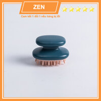 Lược gội đầu bằng silicon Shofuka, Bàn chải mát xa cơ thể, Bàn chải massage da đầu, bàn chải tắm toàn thân - Xanh Dương