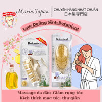 Lược Gội Đầu Botanical Chính Hãng nhật Bản - Lược Chải Đầu Dưỡng Sinh Botanical Amani Oil Du-Boa Giúp Tóc Bóng Mượt
