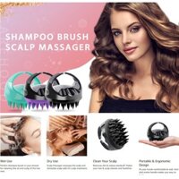 Lược Gội Đầu Heeta, dụng cụ Massage Hidden Brush Ahead - cọ gội silicone mát xa da đầu hiệu quả