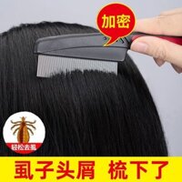 Lược Grate Lược Chấy Lược Siêu Dày Chống Gàu Chống Chấy Trứng Bọ chét Lược Trẻ Em Phụ Nữ Trầy Xước Tóc Thép Không Gỉ Castor Lược20250303