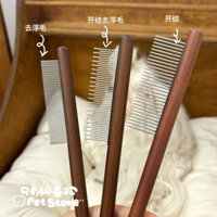 Lược kim cho mèo, cào gỗ cho thú cưng, lược tẩy lông cho chó mèo, lược loại bỏ bọ chét, cào răng dày đặc