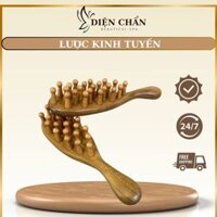 Lược Kinh Tuyến- Lược gỗ Đàn Hương thư giãn- Dụng cụ Diện Chẩn