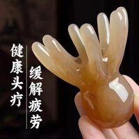 Lược Massage Bạch Tuộc Lược Sừng Trâu Trắng Lược Kinh Tuyến Đầu Chăm Sóc Sức Khỏe Da Đầu Trị Liệu Tóc Lược Dầu Gội Đặc Biệt Sử Dụng Tại Nhà 2.25