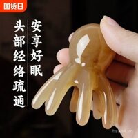 Lược Massage Bạch Tuộc Lược Sừng Trâu Trắng Lược Kinh Tuyến Đầu Chăm Sóc Sức Khỏe Da Đầu Trị Liệu Tóc Lược Dầu Gội Đặc Biệt Sử Dụng Tại Nhà