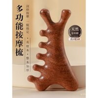 lược massage da đầu đa chức năng cho tóc rụng, trị liệu đầu, cạo, làm sạch kinh tuyến, lược gỗ đàn hương cho mặt và mắt