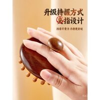 lược massage tròn bằng gỗ đàn hương, lược đầu, lược chân tóc, lược gỗ răng rộng, máy massage gỗ đàn hương vàng