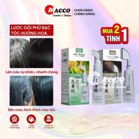 Lược Nhuộm Tóc FLOWER DYE CREAM (100ml) Màu Nâu Và Đen, Lên Màu Đều Đẹp, Thành Phần Tự Nhiên, Không Chứa Oxy Già