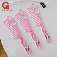 Lược răng thưa chải tóc gỡ rối Hello Kitty có nơ