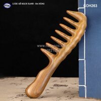 Lược răng thưa MÁT XA đa năng bằng gỗ thơm - Giúp lưu thông khí huyết - COH263
