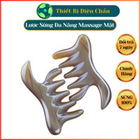 Lược sừng đa năng răng thưa đa năng dùng massage đầu, ấn huyệt, massage mặt ba trong 1 Thiết Bị Diện Chẩn