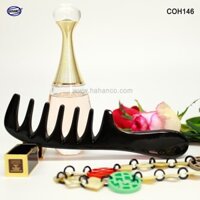 Lược Sừng massage đầu giúp lưu thông máu - COH146 (Size: XL - 20cm) - Răng thưa -Horn Comb of HAHANCO -Chăm sóc sức khỏe