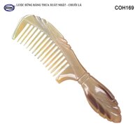Lược sừng răng thưa chuôi lá xuất Nhật (Size: XL-20cm) chải tóc xoăn, xù, rối- COH169