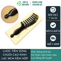 Lược Sừng Răng Thưa Có Đầu Ấn Huyệt Vo Tròn Khai Thông Kinh Lạc Diện Chẩn