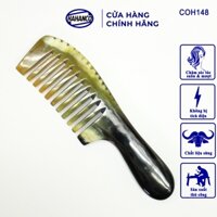 Lược Sừng Răng Thưa HAHANCO (Size: XL- 20cm) Massage Đầu/ Chải Tóc Xoăn Xù Rối - COH148