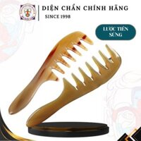 Lược Sừng Răng Thưa Mát Xa, Lược Tiên - Massage Mặt Đầu, Thư Giãn Mát Xa - Dụng Cụ diện Chẩn
