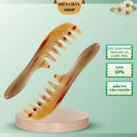 Lược Sừng Răng Thưa Mát Xa, Lược Tiên - Massage Mặt Đầu, Thư Giãn - Dụng Cụ diện Chẩn