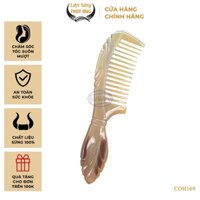Lược Sừng Thụy Ứng Răng Thưa Chuôi Lá (Size: XL-20cm) Gỡ Rối Tránh Rụng Tóc - COH169