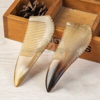 Lược sừng trâu lưỡi liềm Hòa Bình Artisan lược gỡ rối, tốt cho da đầu, giúp ngủ ngon Xuất Mỹ & EU, 100% sừng tự nhiên