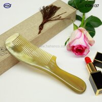 Lược sừng xuất Nhật - COH137 (Size: L - 18cm) Lược trơn đẹp vừa tay- Horn Comb of HAHANCO - Chăm sóc tóc