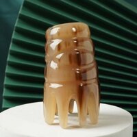Lược sừng yak, lược gội đầu massage nữ chính hãng tự nhiên, Lược chải đầu thông kinh lạc răng to Răng Dày, lược gỗ trị liệu tĩnh điện
