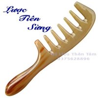 Lược Tiên sừng răng thưa thần thánh - dụng cụ diện chẩn (Size: XL - 20cm) Massage đầu giúp lưu thông máu