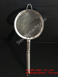 LƯỢC XÁC TRÁI CÂY INOX CÁN TRÒN 12 CM