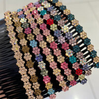 Lược xước nhựa dẻo đính xoàn loại 1 , Xước tóc đính xoàn cho người lớn tuổi cao cấp