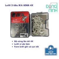 Lưỡi 3 tiêu IKA 6066 4X, lưỡi câu cá, lưỡi câu lure