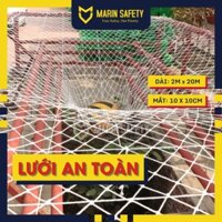 Lưới an toàn dù trắng mắt lưới 10x10 khổ 2x20m