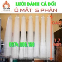 LƯỚI BÉN 3 MÀN CAO 1.7M, DÀI 90M, Ô MẮT 5 PHÂN- ĐÁNH CÁ ĐỐI, LƯỚI CƯỚC THÁI XỊN