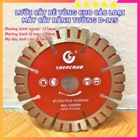 Lưỡi cắt cho máy cắt rãnh tường D125mm - Chuyên cắt gạch men, men đá, bê tông