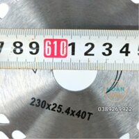 Lưỡi cắt cỏ tròn hợp kim 23cm 40 răng lắp máy cắt cỏ pin 2400w 10 inch