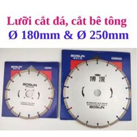 Lưỡi cắt đá, cắt bê tông, cắt gạch BOSUN Ø 180mm & 250mm  (BS)